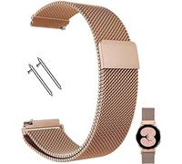 Compatible avec Ticwatch Pro/Asus Vivowatch/LG W 150 / Zenwatch 22 mm Band de montre en maille magnétique en acier inoxydable pour Galaxy Watch 46mm / Watch 3 45 mm Gear S3 Frontier/Femmes