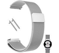 Compatible avec Ticwatch Pro/Asus Vivowatch/LG W 150 / Zenwatch 22 mm Band de montre en maille magnétique en acier inoxydable pour Galaxy Watch 46mm / Watch 3 45 mm Gear S3 Frontier/Femmes