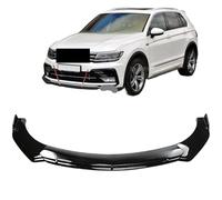 Compatible avec Tiguan SE SEL R-Line Pare-chocs avant inférieur Spolier Lèvre Menton Diffuseur Séparateur Air Dam Kit Protecteur Garde Couvre(Carbon Fiber Red)