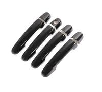Compatible Avec Toyota Pour Aygo MK2 2015 2016 2017 2018 Accessoires De Style Pour Poignées Porte Voiture, Finition Chromée Noir Brillant Cache Poignée Auto(Black 0 Button)