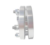 Compatible avec Toyota pour RAV4 pour Highlander 2 pièces PCD 5X114.3 CB 60.1mm 12x1.5 30mm Spacer modifié élargi joints de moyeu de roue auto Élargisseurs voie(Silver)