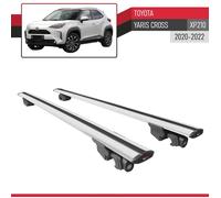 Compatible avec Toyota Yaris Cross 2020-2026 HOOK Model Barres de Toit Railing Porte-Bagages de Voiture Gris Aluminium 2 Barres