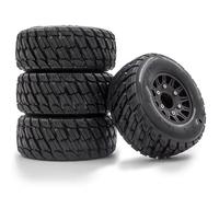 Compatible avec Traxxas pour Arrma pour HSP pour Tamiya pour HPI 1/8 1/10 RC Car 4Pcs Short Course Truck Pneu Pneu Roue 12&14&17Mm Hex Voiture RC Pneus Jante