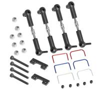Compatible avec Traxxas pour E-Revo pour Slash pour Rally 4RM 1/16 RC Voiture Pièces Upgrade Kit Complet De Barre Antiroulis en Alliage D’Aluminium Améliorations