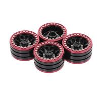 Compatible avec Traxxas pour HSP pour Redcat pour Tamiya pour Axial D90 RC Rock Crawlers Pièces 4 1,9 Pouces Moyeu De Roue Voiture Jante en Métal Pneu Caoutchouc RC
