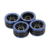 Compatible avec Traxxas pour HSP pour Redcat pour Tamiya pour Axial D90 RC Rock Crawlers Pièces 4 1,9 Pouces Moyeu De Roue Voiture Jante en Métal Pneu Caoutchouc RC