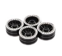 Compatible avec Traxxas pour HSP pour Redcat pour Tamiya pour Axial D90 RC Rock Crawlers Pièces 4 1,9 Pouces Moyeu De Roue Voiture Jante en Métal Pneu Caoutchouc RC