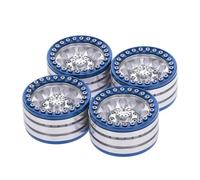 Compatible avec Traxxas pour HSP pour Redcat pour Tamiya pour Axial D90 RC Rock Crawlers Pièces 4 1,9 Pouces Moyeu De Roue Voiture Jante en Métal Pneu Caoutchouc RC