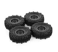 Compatible avec Traxxas pour HSP pour Redcat pour Tamiya pour Axial SCX10 D90 1/10 RC Rock Crawler Car 4 Pièces Pneus en Caoutchouc 1.9 Roues Pneu Caoutchouc RC