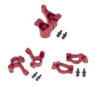 Compatible avec Traxxas pour LaTrax pour Teton 1/18 RC, Pièces De Voiture, 6, Bloc Direction Avant en Métal, Roulette, Support D'essieu Arrière Accessoire