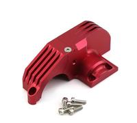 Compatible avec Traxxas pour Maxx 1/10 RC, Mise À Niveau De Voiture, Pièces De Modification, Accessoires, Couvercle D'engrenage Principal en Métal, Moteur De Protection détachées RC(Red)