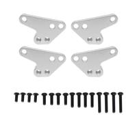Compatible avec Traxxas pour MAXX pour WideMaxx 1/10 Pièces Accessoires Amortisseur Avant Et Arrière en Métal Support De Montage Inférieur détachées RC(White)