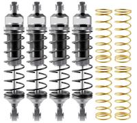 Compatible avec Traxxas pour Mini pour Maxx pour XRT pour TRX4 pour SCX10 1/10 1/16 RC Pièces Détachées pour Voitures Ressorts De 92 Mm Amortisseur Amortisseurs RC(Gray)