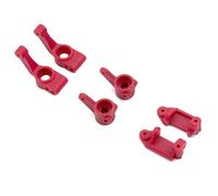 Compatible avec Traxxas pour Slash 2WD pour VXL pour Stampede 1/10 RC Accessoires De Voiture Pièces Blocs De roulettes Avant pour Porte-essieux Arrière détachées RC(Red)