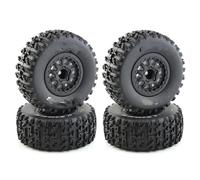 Compatible avec Traxxas pour Slash pour Arrma pour SENTON pour VKAR 10SC pour HPI 4 Pièces 112Mm 1/10 Pneus De Camion De Parcours Court Roue De Pneu avec Roue Voiture RC