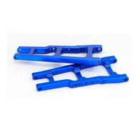 Compatible Avec Traxxas Pour Slash Pour Stampede 4x4 Pour Rustler 4WD 1/10 RC Pièces Mise À Niveau De Voiture Ensemble Bras De Suspension Avant Et Arrière En Métal 3655 Pièces Voiture RC(Blue)