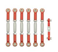 Compatible avec Traxxas pour Slash pour VXL 2WD pour Rustler pour Stampede pour Hoss 1/10 RC Car Parts Ensemble De Biellettes De Carrossage en Métal Rouge RC Pièces
