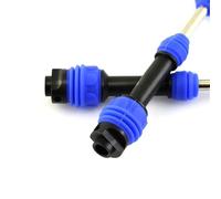 Compatible avec Traxxas pour Slash pour VXL 4x4 2WD pour Rustler pour Hoss 1/10 Pièces De Voitures Télécommandées 2 Arbres Transmission Arrière en Acier CVD 6852R Bleus RC Pièces