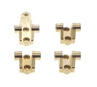 Compatible avec Traxxas pour TRX4 1/10 Pièces De Voiture Radiocommandée Crawler Support D'amortisseur Inférieur Avant Arrière en Laiton Biellettes De Suspension Pièces Voiture RC