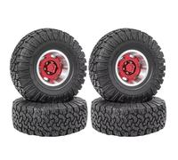 Compatible avec Traxxas pour TRX4 D90 D110 pour Axial pour SCX10 1/10 RC Voiture sur Chenilles 120mm 1.9 "Jante De Roue en Métal Beadlock Jeu De Pneus en Caoutchouc RC Voiture Pneus