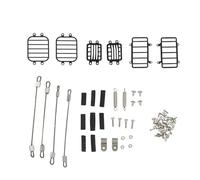 Compatible avec Traxxas pour TRX4 G500 pour TRX6 G63 1/10 RC Crawler Pièces De Mise À Niveau Couvercle De Feu Arrière Avant en Métal Coque De Protection Corde en Acier Pièces détachées RC