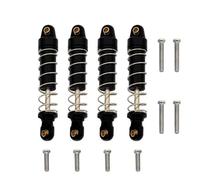 Compatible avec Traxxas pour TRX4M 1/18 Pièces De Mise À Niveau pour Voiture À Chenilles Radiocommandée Accessoires De Rechange 4 Amortisseurs Amortisseur RC(Black)