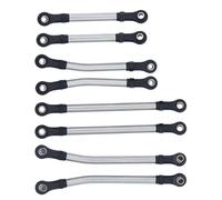 Compatible avec Traxxas pour Trx4m 1/18 RC, Pièce Voiture, 8 Pièces, Empattement en Alliage D'aluminium, Ensemble De Bielles De Direction, Maillons De Châssis Bielle RC Voitures