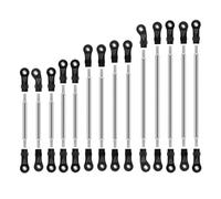 Compatible avec Traxxas pour TRX6 G63 1/10 RC Pièces Mise À Niveau De Voiture sur Chenilles Accessoires 14 Pièces Maillons en Acier Tringlerie Extrémité De Tige Traction Bielle RC Voitures