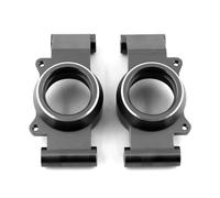 Compatible avec Traxxas pour X-maxx 6S 8S 1/5 RC, Pièces De Modification De Mise À Niveau De Voiture, Accessoires pour Porte-moyeu D'essieu Arrière en Métal, 2 Pièces détachées RC(Black)