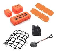 Compatible avec TRX4 pour SCX10 90046 1/10 RC, Accessoires De Voiture Universels 8 Pièces/Ensemble, Décoration Simulée, Valise, Filet À Bagages, Pelle Pièces Mise RC
