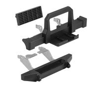 Compatible avec TRX4M pour Defender 1/18 Mise À Niveau Voiture Radiocommandée Ensemble Pièces Pare-Chocs Avant Arrière en Alliage D'aluminium avec Grille Montage Treuil RC Pièces