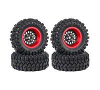 Compatible avec TRX4M pour SCX24 pour AX24 pour FCX24 1/18 1/24 RC Pièces Mise À Niveau De Voiture sur Chenilles 62mm 1.2 "Jeu De Pneus De Roue À Billes en Fiber Carbone RC Voiture Pneus
