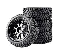 Compatible avec Trxs pour HSP pour Tamiya pour HPI pour Kyosho 1/10 Voiture Rc sur Roues De Route Jantes À Dérive 75mm Pneus RC pour Voiture Rc Dérive sur Route Roue Voiture RC(Black)