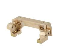 Compatible avec Trxs pour TRX4 1/10 RC Accessoires Et Pièces pour Mise À Niveau De Voiture Et Camion À Chenilles Pare-Chocs Avant en Laiton avec Support De Servo RC Pare-Chocs