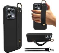 Compatible avec U-MIDIGI G9 5G/G9X/G9C/G9T/G9A, dragonne, anneau de suspension, étui de protection fin en silicone TPU pour U-midigi G9 5G G9X- Noir