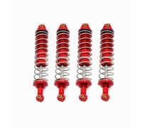 Compatible avec UD1201 UD1202 UD-12PRO 1/12 Voiture RC Camion À Chenilles pour Buggy Pièces De Mise À Niveau Amortisseurs Hydrauliques Avant Et Arrière Amortisseur RC(Red)