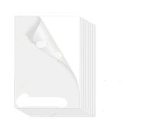 Compatible avec un papier imprimable mate universel 20 50 feuilles étanche A4 Papier d'impression pour les imprimantes à jet d'encre Diy Adhésif Blanche Blanche de rechange Remplacement(50 Sheets)