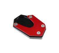 Compatible avec V-Strom 800 DE 2023 Motos Béquille Agrandisseur Béquille Latérale Extension pédales Pad Accessoires(Red NO Logo)