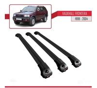 Compatible Avec Vauxhall Frontera 1999-2004 Barres De Toit Ace-1 Railing Porte-Bagages De Voiture 3 Barras Noir