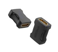 Compatible Avec Vention, Adaptateur D'extension HDMI 2.0 4K - Connecteur Femelle-femelle, Compatible Avec PS4 Et Moniteur(2 pcs Black upgrade)