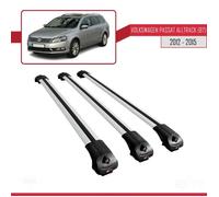 Compatible Avec Volkswagen Passat Alltrack (B7) 2012-2015 Barres De Toit Ace-1 Railing Porte-Bagages De Voiture 3 Barras Gris