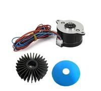 Compatible avec Voron 2.4 NEMA14 36 mm Moteur Pancake rond 6BYG1204-A-6QHT Compatible avec l'imprimante 3D Orbiter Sherpa Mini extrudeuse Voron(With Black Heatsink)