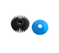 Compatible avec Voron 2.4 NEMA14 36 mm Moteur Pancake rond 6BYG1204-A-6QHT Compatible avec l'imprimante 3D Orbiter Sherpa Mini extrudeuse Voron(Black heat sink)