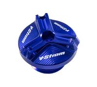 Compatible avec VSTROM 650 1000 1050 1050XT V-STROM 250 DL250 DL650 DL1000 Bouchon d'huile moteur Boulon Bouchon de remplissage d'huile Accessoires de protection(Size:Vstrom blue)