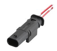 Compatible avec VW 1 Jeu de connecteurs de Faisceau de câbles d'injecteur de Carburant à 2 brochescâble Automobile 0-2112986-1 1-1718643-1 (20 Jeux/mâle)