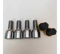 Compatible avec VW 4 boulons + 2 clés à Bille M14x1,5 M14 Sièges Boulons de Roue de Voiture antivol Boulons de Roue antivol Goujon Écrou de Roue Vis Boulons de Roue (M14x1,5)