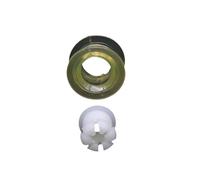 Compatible avec VW Polo 9N 6R, Passat B6 B7 et Tiguan 5N : câble de tringlerie de sélecteur de Vitesse Manuelle, Tige Bowden, Soufflet de Connexion, Bague (2 pièces A)