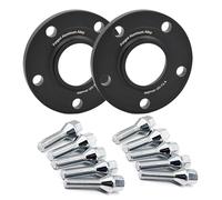 Compatible avec VW Pour Golf 2 pièces entretoises roue PCD 5 * 100 5 * 112 CB 57,1mm M14 x 1,5 adaptateur moyeu pneu joint entretoises roue cales Hubcentric auto Élargisseurs voie(Black,20mm)