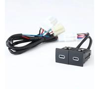 Compatible Avec VW Pour Golf 6 Pour Jetta 5 Pour MK5 2006-2012 Double USB PD Pour Prise Charge Type C Adaptateur D'alimentation 12V 24V Rapide Chargeur voiture