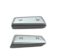 Compatible avec VW pour Golf 8 pour Passat B8 pour Jetta 7 pour T-Cross pour T-roc T6 Garniture De Couvercle De Bouton De Commande De Volant De Voiture Commutateur au Volant(3G0959442-1Pair)